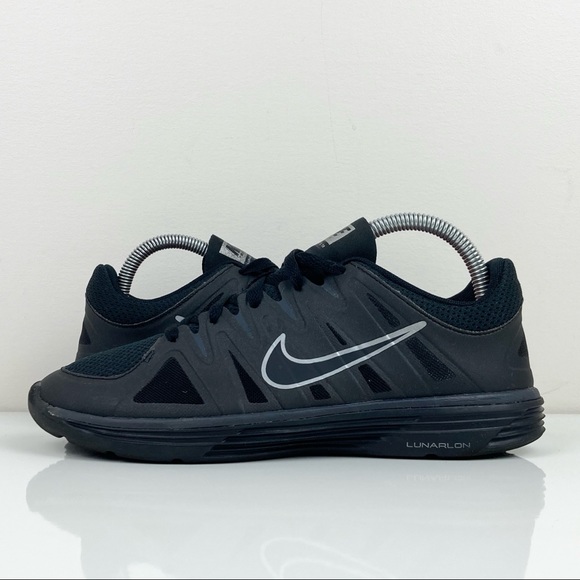 Nike Lunar Allways TR Black & Silver Women’s Athletic Training Shoes Size 8.5 - Picture 2 of 10